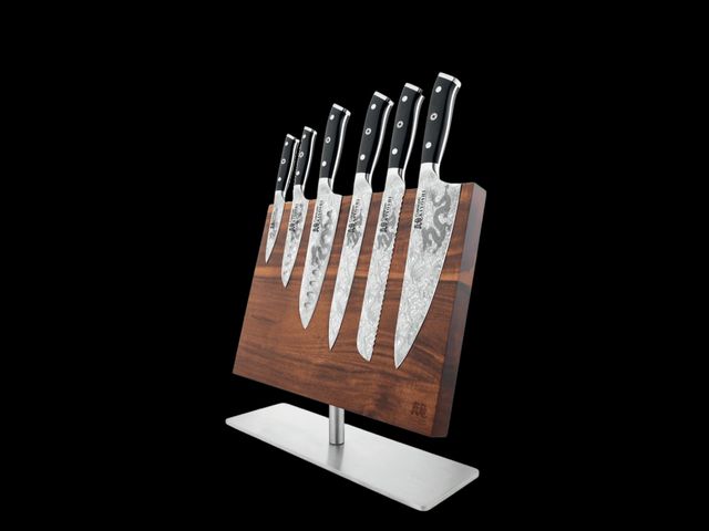 Lot 96-178412 - Cuisine::pro® KIYOSHI™ Kei 7 Piece Knife Block New MSRP $1,399