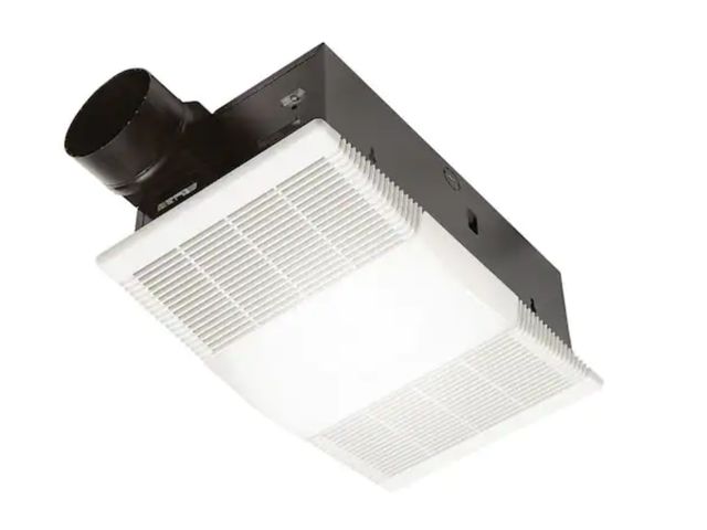 Lot 96-226325 - Broan-NuTone
80 CFM Ceiling Bathroom Exhaust Fan with Light and 1300-Watt Heater
Open box 
Unused 
M...