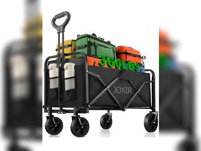 Lot 96-187815 - Appears to be Collapsible Wagon Cart Foldable 120L 360lbs Capacity, Lightweight Portable Beach Wagon...