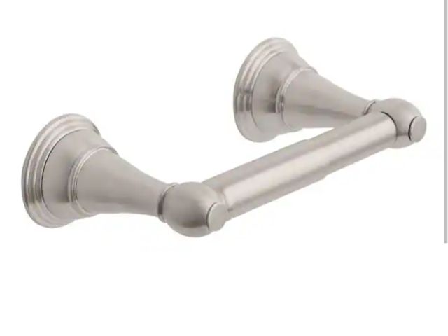 Lot 96-165353 - Glacier Bay 
Varina Double Post Toilet Paper Holder in Brushed Nickel New