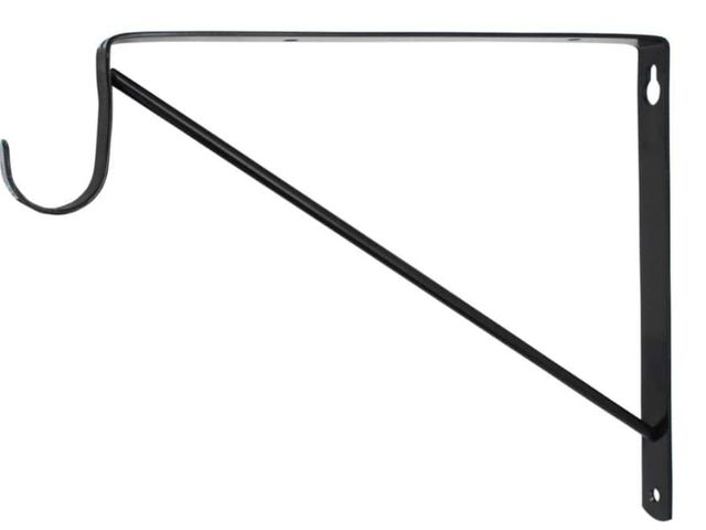 Lot 96-164512 - Everbilt Black Heavy Duty Shelf Bracket and Rod Support

New