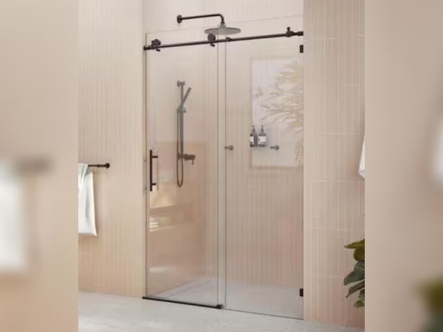 Lot 96-188984 - Glass Warehouse Sliding Rod For Glass Shower Doors 48”
unused, box damage 
Hardware Only