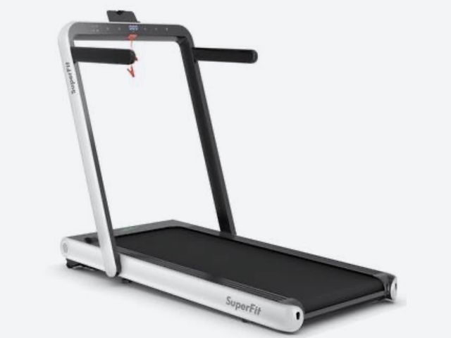 Lot 96-226801 - Costway - 4.75HP 2 In 1 Folding Treadmill W/Remote APP Control - White MSRP $359

New. Factory Seale...