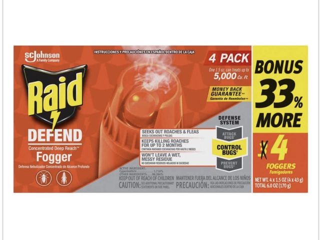 Lot 96-182186 - 1.5 oz. Concentrated Deep Reach
Fogger, 4 Cans

New