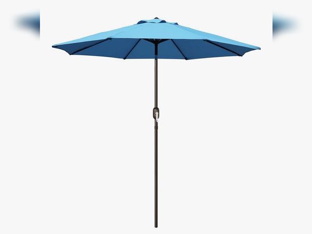Lot 96-180205 - Blissun 9' Outdoor Patio Umbrella, Outdoor Table Umbrella, Yard Umbrella, Market Umbrella with 8 Stu...