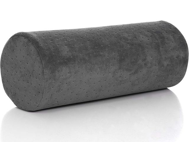 Lot 96-181673 - AllSett Health Round Cervical Roll Cylinder Bolster Pillow with Removable Washable Cover, Ergonomica...