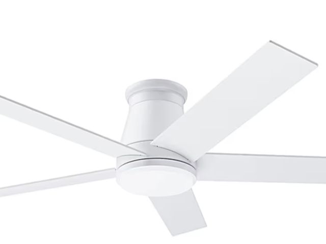 Lot 96-187710 - wurzee 52" Ceiling Fan with Light, White,6 Speeds DC Reversible Motor,Timing, Dimmable for Bedroom, ...