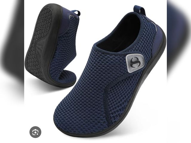 Lot 96-233216 - Womens Walking Shoes Comfortable Wide Diabetic Shoes Adjustable Zero Drop Edema Shoe Breathable Neur...