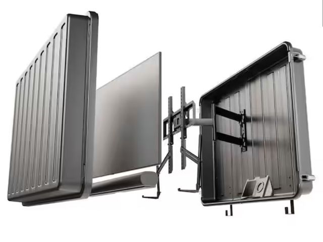 Lot 96-173306 - Storm Shell
XL Weatherproof 55 in. Outdoor TV and Soundbar Enclosure
MSRP $599
New