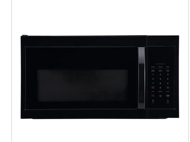 Lot 96-167286 - Vissani 1.7 cu. ft. 1000-Watt Over the Range Microwave in Black MSRP $199 New, missing plate
