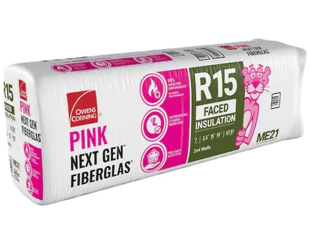 Lot 96-189017 - Owens Corning
R-15 Faced Fiberglass Insulation Batt 15 in. x 93 in. (1 Bags)
New