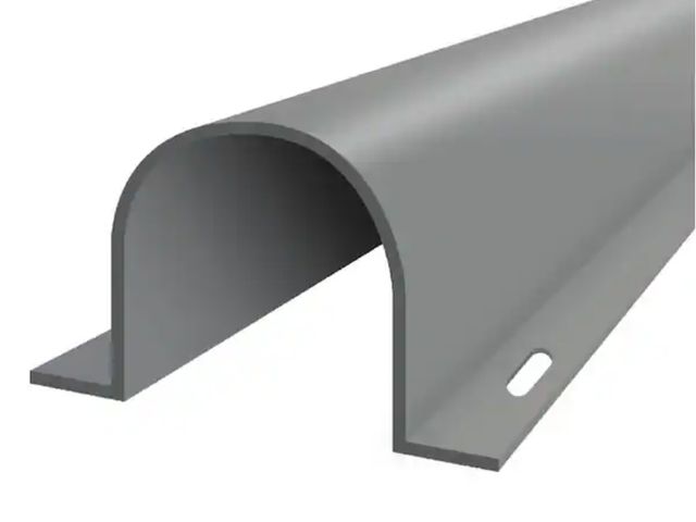 Lot 96-166561 - WIRE TRAK 
Wire Guard 1.5 in. x 5 ft. Flanged U-Channel Raceway, Gray new