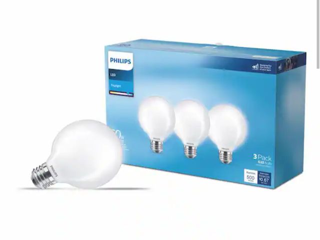 Lot 96-179766 - Philips
60-Watt Equivalent G25 Frosted Glass Non-Dimmable E26 LED Light Bulb With EyeComfort Technol...