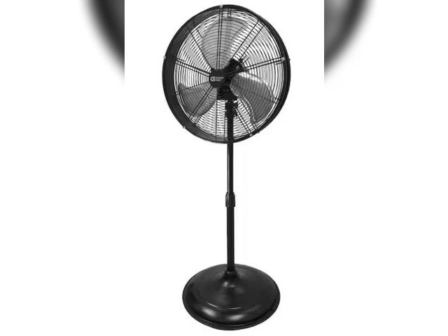 Lot 96-182141 - Commercial Electric
20 in. Oscillating Pedestal Fan with Adjustable Height in Black
Open Box. Unsure...