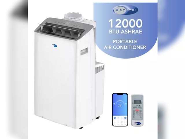 Lot 96-161875 - Whynter
NEX 10,000 (DOE) BTU Portable Air Conditioner Cools 500 Sq. Ft. with Dehumidifier, &amp; Wif...