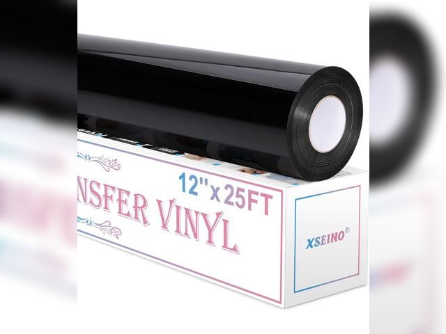 Lot 96-194577 - 5 pack of JAVIGA Black HTV, 12" x 25ft Iron on Vinyl Roll for Cricut &amp; Heat Press, Black Heat Tr...