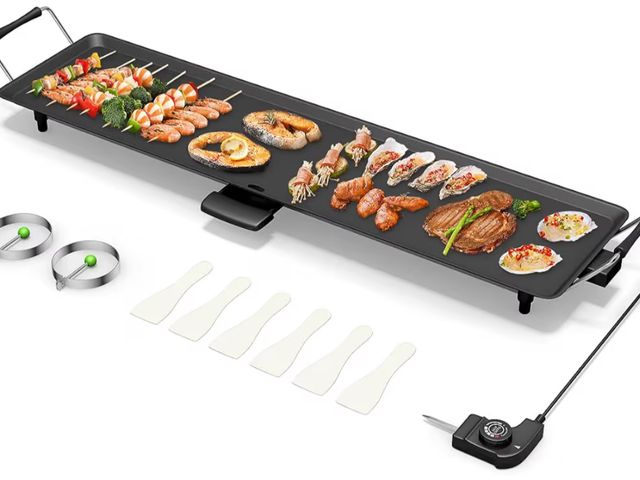 Lot 96-227551 - KOTEK 35” Electric Griddle, Nonstick Extra Large Teppanyaki Grill
2000W Smokeless Flat Top Griddle w...