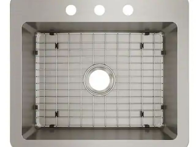 Lot 96-211830 - Elkay
Avenue 25 in. Drop-In/Undermount Single Bowl 18-Gauge Stainless Steel Kitchen Sink with Access...