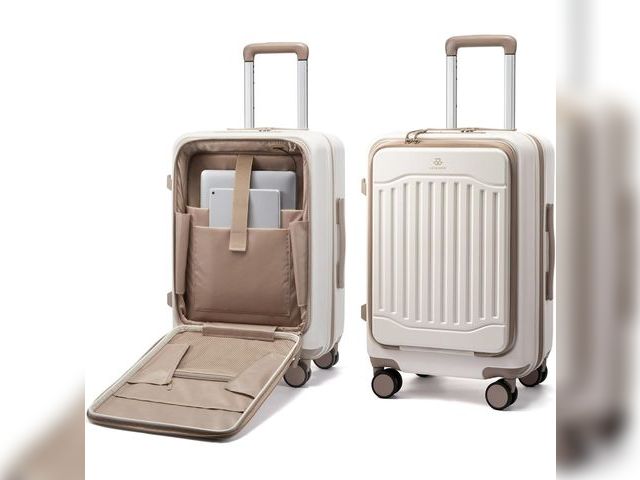 Lot 96-209124 - LOVEVOOK 24 Inch Medium Check In Luggage, Expandable Hard Shell Suitcase with Spinner Wheels, USB Ch...