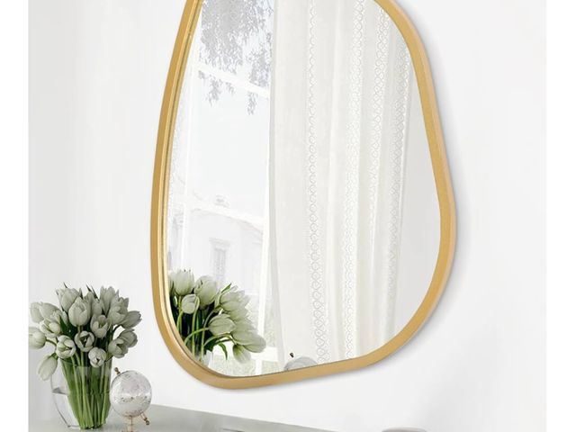 Lot 96-163697 - Irregular Asymmetrical Mirror Wall Mounted, Unique Vanity Mirror, Shaped Dressing Mirror Decorative ...