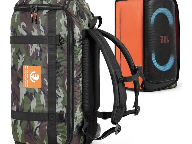 Lot 96-181571 - Speaker Bag Travel Case Replacement for JBL Party Box Series, Portable Speaker Carry Tote Bag Backpa...