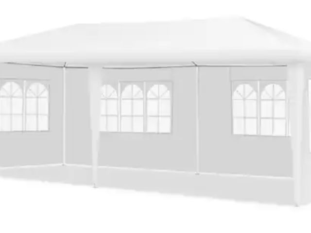 Lot 96-227100 - Costway
10 ft. x 20 ft. White Canopy Tent Wedding Party Tent with 4 Side Walls Carry Bag
Used