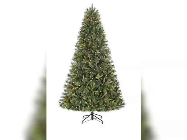 Lot 96-181955 - Home Accents Holiday 7.5 ft. Forest Pine LED Pre-Lit Artificial Christmas Tree T16 MSRP $199 New