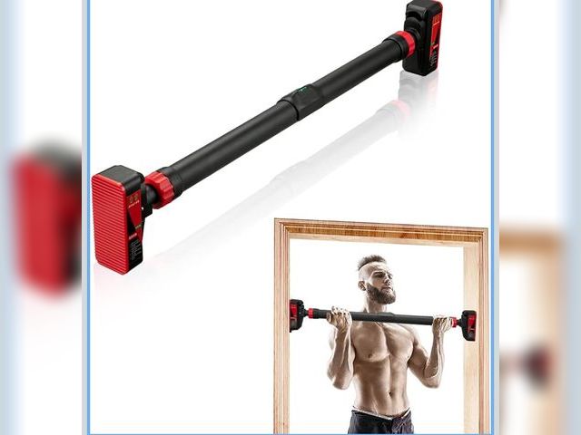 Lot 96-181356 - Pull Up Bar for Doorways, Chin Up Bar with Level Meter and Adjustable Width for Strength Training,No...