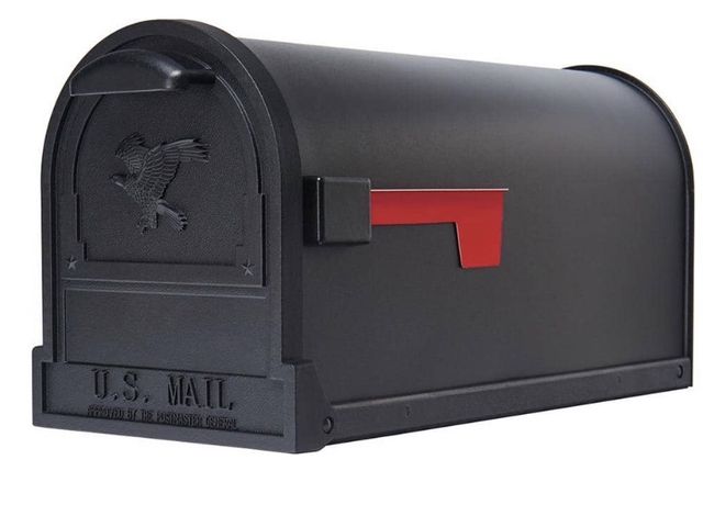 Lot 96-178764 - Architectural Mailboxes Arlington Textured Black, Large, Steel, Post Mount Mailbox
New