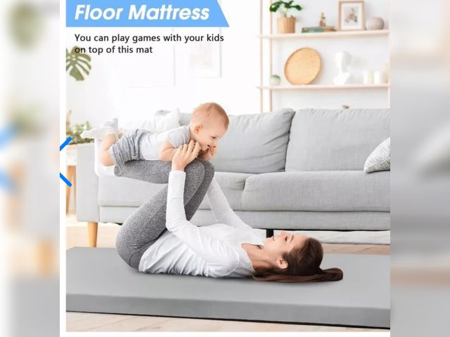 Lot 96-170322 - CYMULA Memory Foam Camping Mattress Pad, 72x24x3inch Sleeping Pad for Camping, new