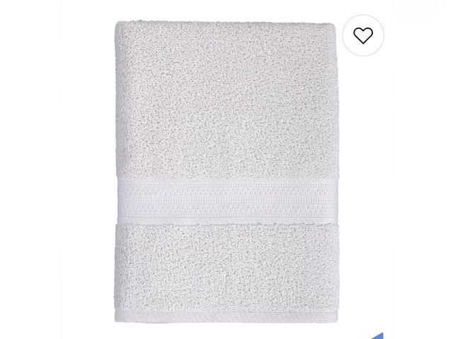 Lot 96-200830 - 2 Piece Pure Cotton Large Bath Towel, 27.56 x 55.12 inches, White,100% Cotton,Thickened New