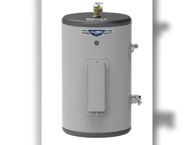 Lot 96-181096 - GE Appliances 10 Gallon Versatile Plug and Play Electric Water Heater with Adjustable Thermostat, Ea...