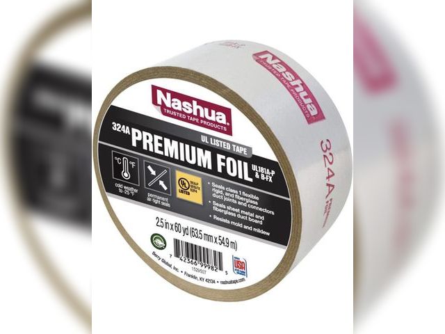 Lot 96-221900 - Nashua 2.5 in. W x (length unknown) Silver Foil Tape New