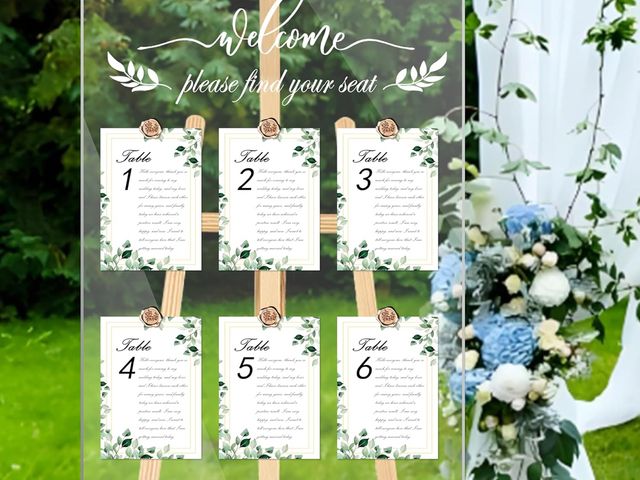 Lot 96-176241 - Wedding Seating Chart Board Display, 24x18 Inch Welcome Please Find Your Seat Acrylic Table Seating ...