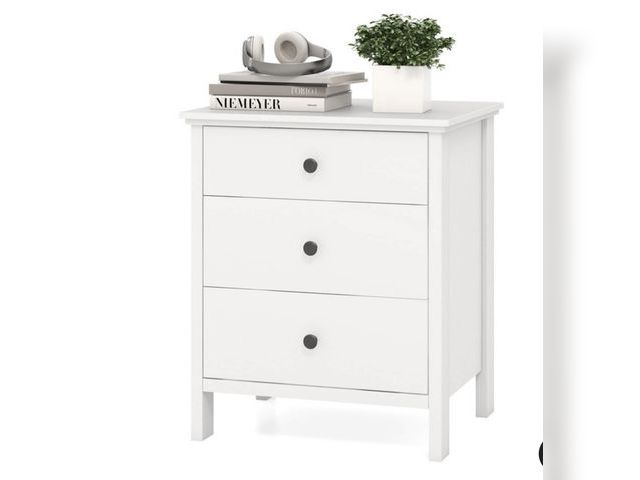 Lot 96-190018 - Costway 3-Drawer Nightstand Modern Side End Table Space-Saving Telephone
Table Bedroom
New
MSRP $198...