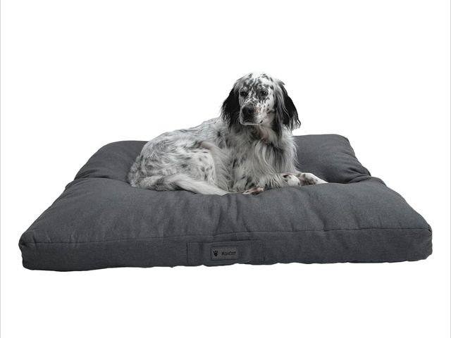 Lot 96-180992 - MaxCor XLarge Rectangular Anthracite Memory Foam Dog Cushion | Waterproof And Relaxing - Relieves An...