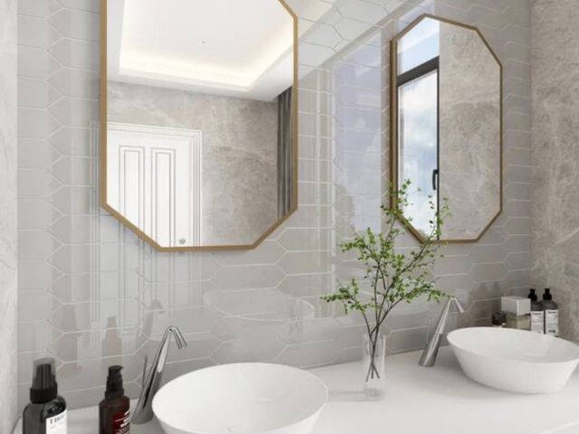 Lot 96-222313 - Afhocomp 24.02 in. Single Sink Floating White Oak Bath Vanity with White Sintered Stone Top and Carr...