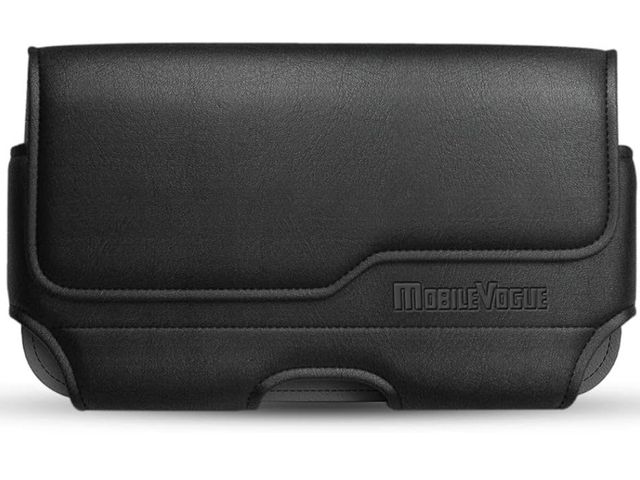 Lot 96-162926 - MMobile Vogue by Reiko Premium Eco-Friendly Leather Phone Pouch Belt Clip Holster Compatible with iP...