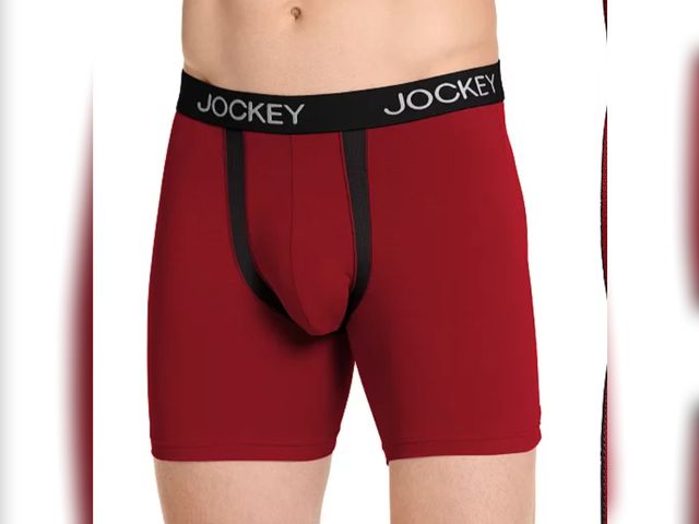 Lot 96-179033 - Men's Jockey Chafe Proof Pouch Microfiber Boxer Brief, Medium 1 Pair, New waistband is slightly diff...