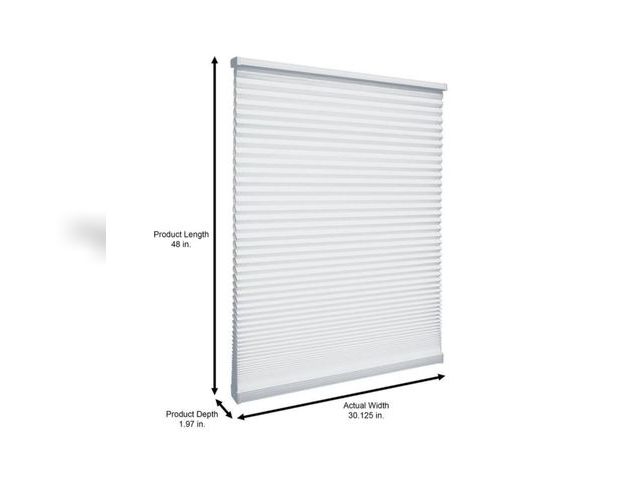 Lot 96-162568 - Home Decorators Collection
Snow Drift Cordless Light Filtering Cellular Window Shades - 30.375 in.W ...