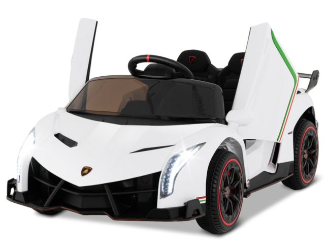 Lot 96-192500 - 12V Licensed Lamborghini 4WD Kids Ride-on
Sports Car with 2.4G Remote
New
MSRP $438.00