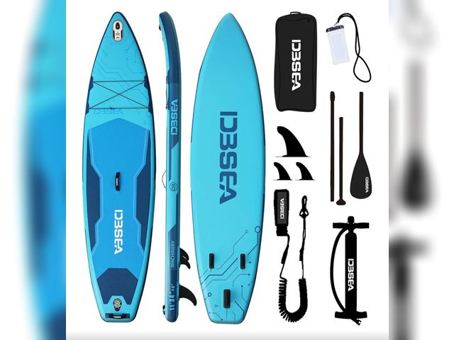 Lot 96-159603 - Inflatable Stand-Up Paddle Board with SUP Accessories, Camera Mount, Basic All-Around SUP Board for ...