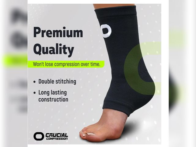 Lot 96-150168 - Ankle Brace Compression Support Sleeve (1 Pair) - BEST Ankle Compression Socks for Plantar Fasciitis...