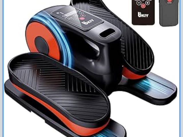 Lot 96-190320 - Under Desk Elliptical Machine, Electric Under-Desk Elliptical for Seniors - Mini Elliptical Exercise...