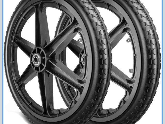 Lot 96-173855 - 20x1.95" Rim Flat Free Cart Tire Assembly for Rubbermaid Garden Yard Cart, Garden Cart Wheels 20 inc...