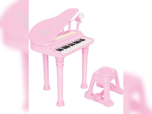 Lot 96-192288 - Losbenco Kids Piano Keyboard Toy, Toddler Electronic Musical Instrument Educational Toy with Microph...