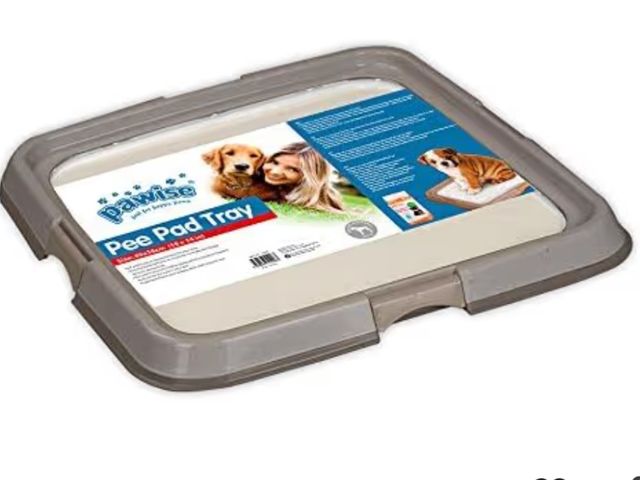 Lot 96-190527 - PAWISE Dog Training Pee Pad Holder Tray, Indoor Puppy Potty Pee Pad Floor Tray Dog Toilet, 24''X24',...