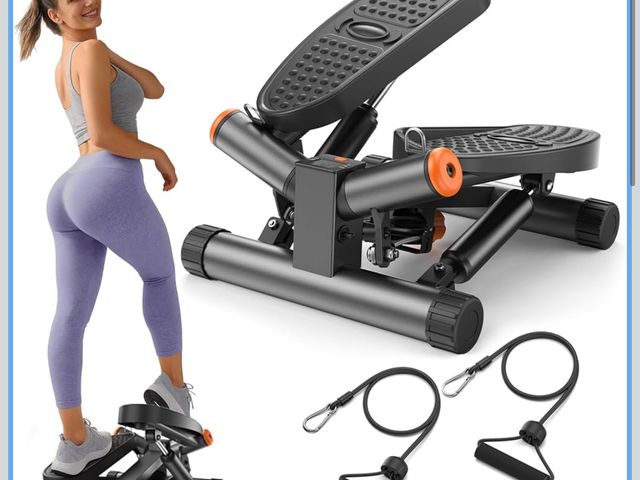 Lot 96-170957 - Niceday Twist Stepper for Exercise at Home, Mini Stair Stepper with Resistance Bands at Home Workout...