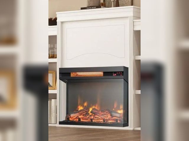 Lot 96-192492 - 23 Inch 3-Sided Electric Fireplace 1500W
Recessed Fireplace Insert
New
MSRP $150.00