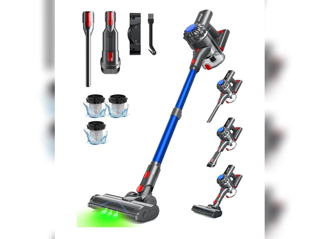 Lot 96-210273 - Cordless Vacuum Cleaner, 450W 40KPA Vacuum Cleaners for Home, 45Mins Lightweight Stick Vacuum with A...